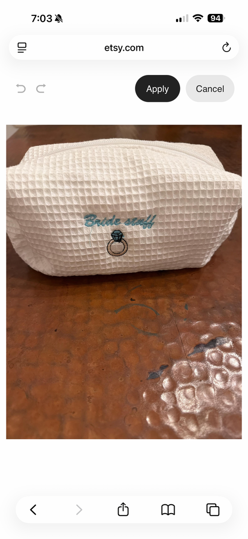 Bride Cosmetic Pouch