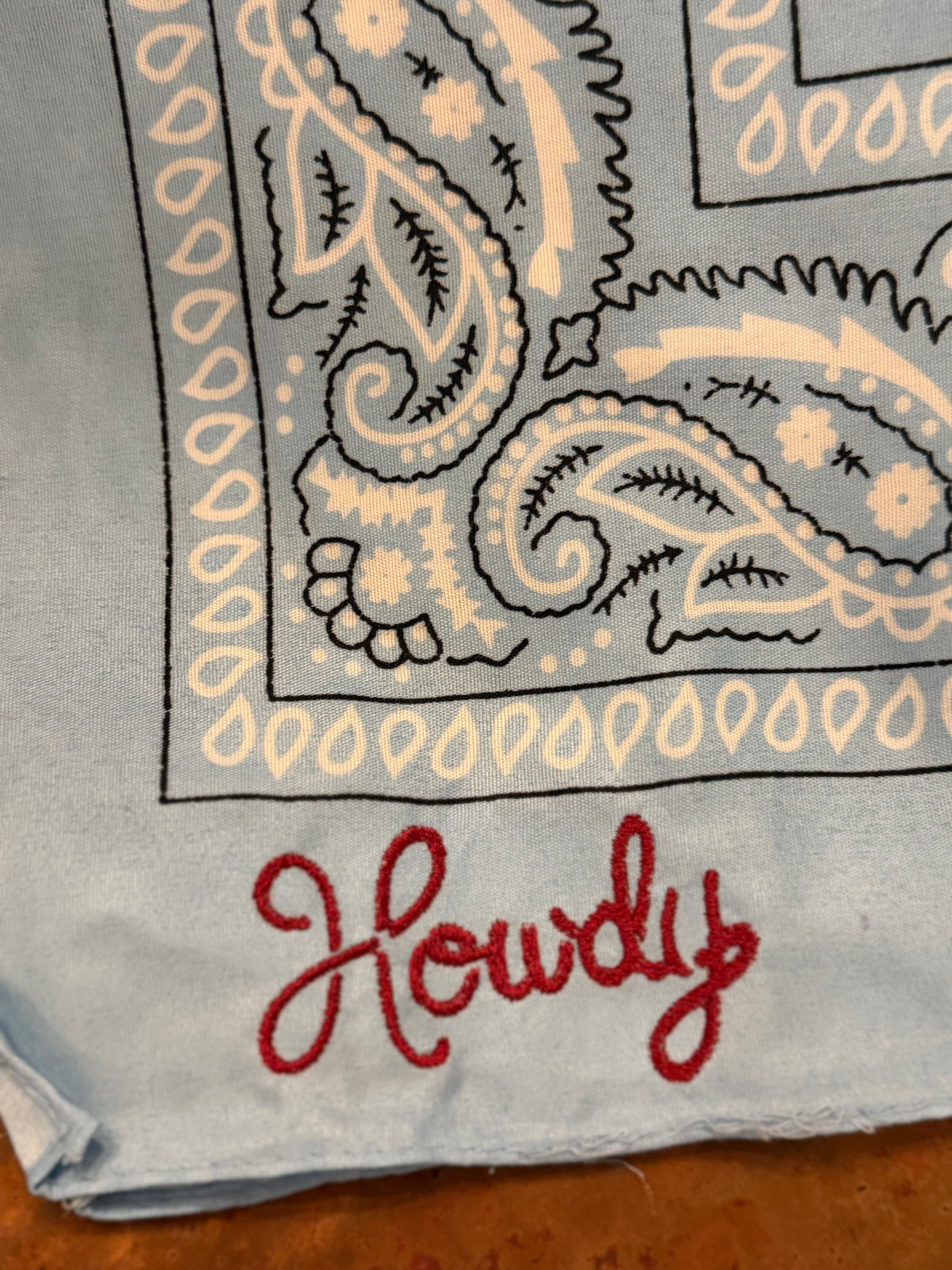 Custom Embroidered Bandanas for all occasions!